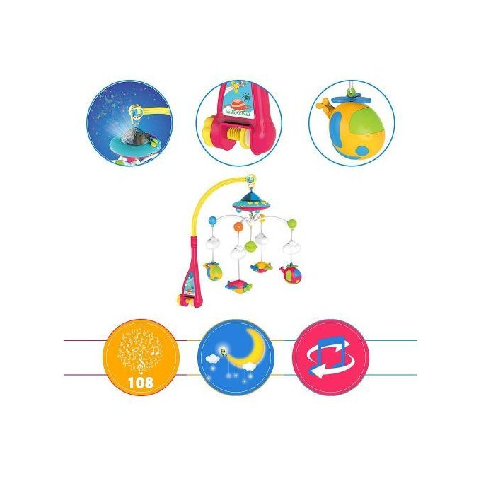Mobilo musique et projection télécommandé – Huanger