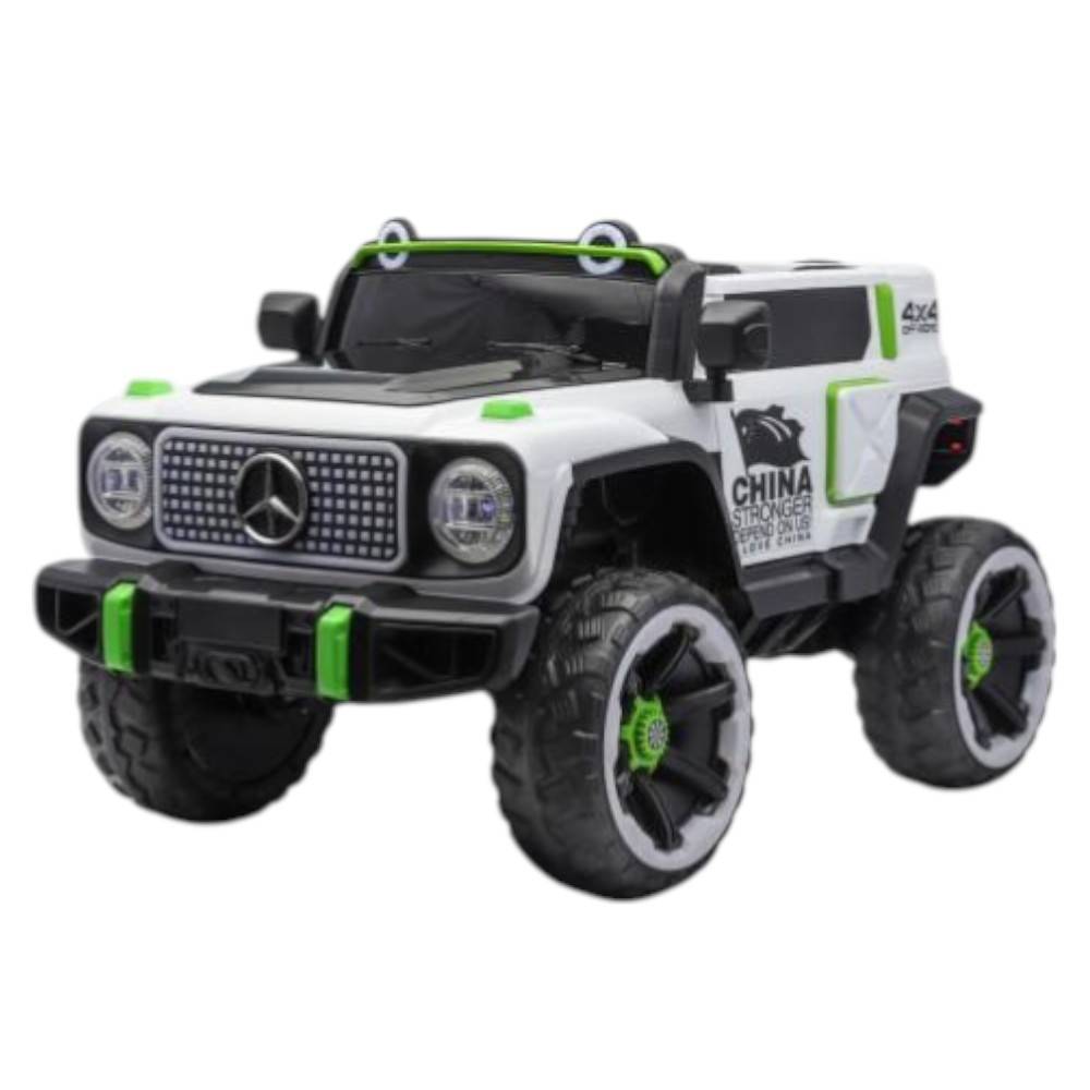 Mercedes Électrique Enfant Blanche et Verte