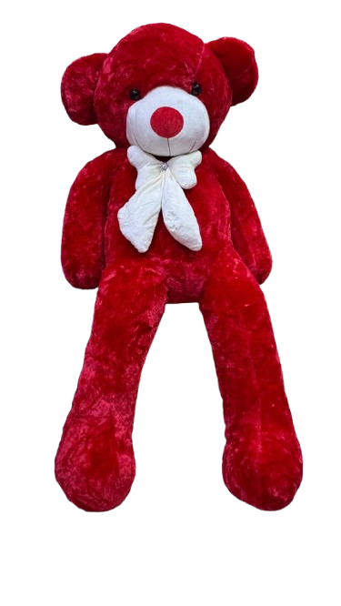 Grande peluche ourson rouge tout doux 180 cm