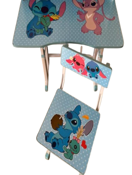 Pack Bureau & Chaise Pliable Youbi Toys – Édition Spéciale Stitch & Angel