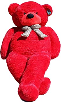 Party Fete Series Peluche Ours Géant - 100 cm ROUGE