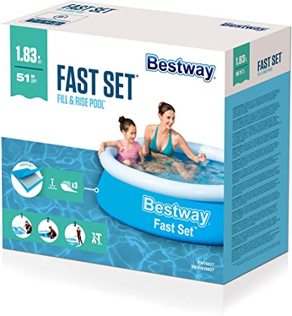Bestway 57392 Piscine hors sol Fast Set™ ronde diamètreètre 183 x 51 cm