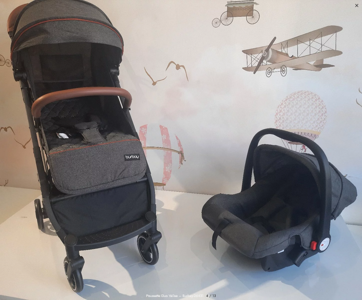 Poussette Duo Valise – Boyi NOIR