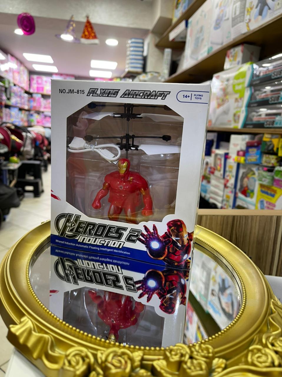 Jouet volant à Induction iron man, hélicoptère