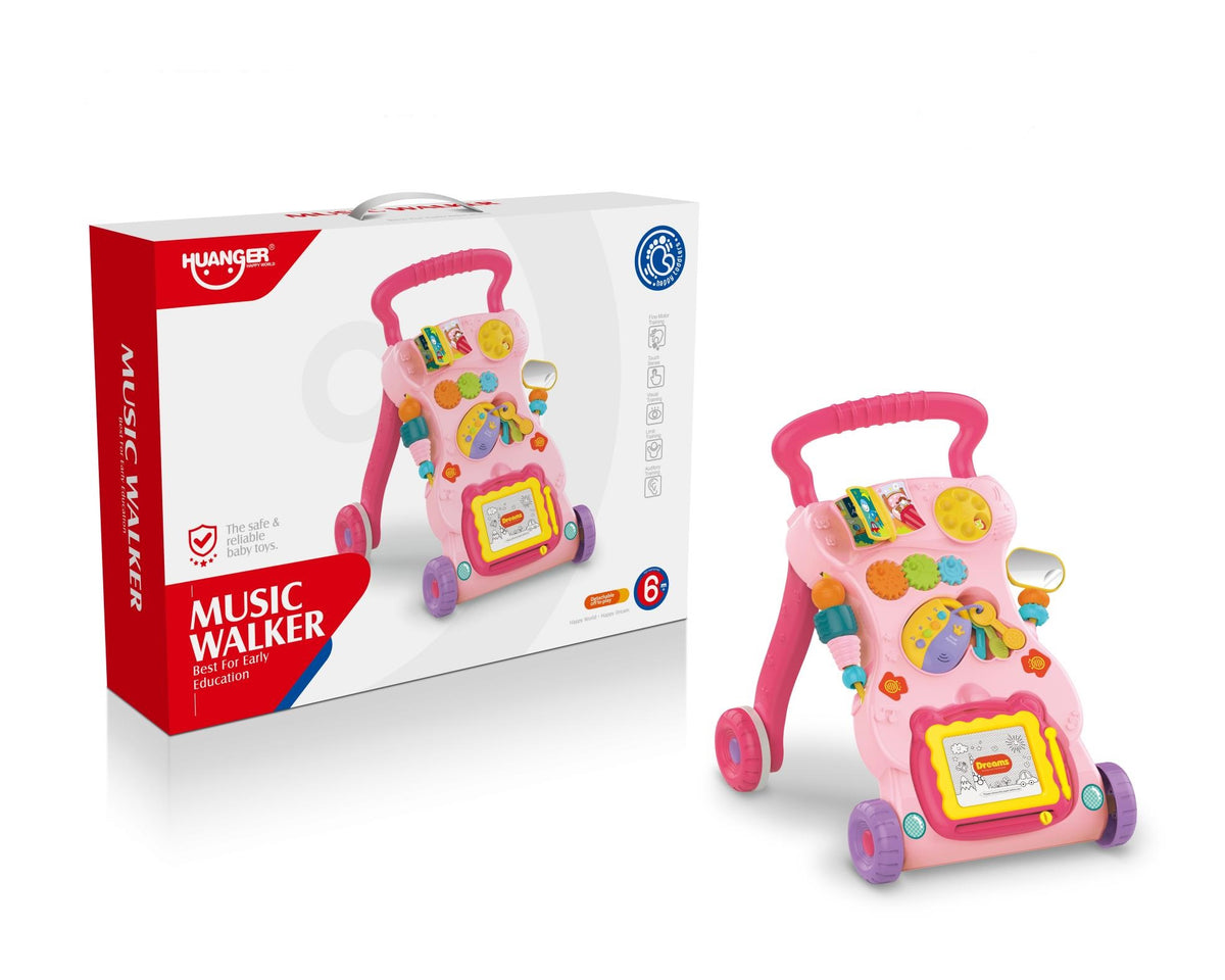 Trotteur 6 mois- Music walker- HUANGER -ROSE