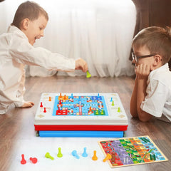 Tableau noir - tableau magnétique - table de jeux de société - 3 en 1
