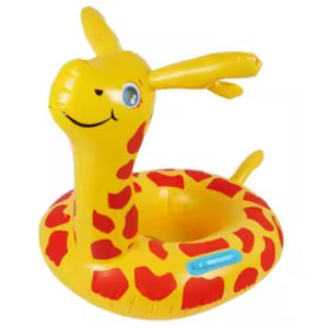 Bouée Bébé Gonflable Girafe Jaune