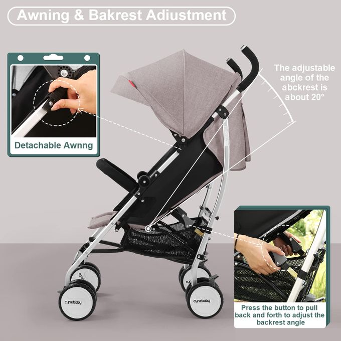 poussette bébé légère CyneBaby BEIGE