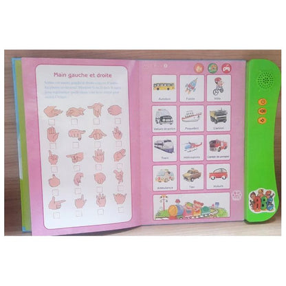 Livre électronique interactif 2 en 1 pour enfants et Parents, apprentissage électronique, livre sonore parlant, jouet