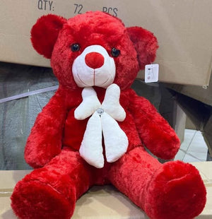 Peluche ourson rouge tout doux