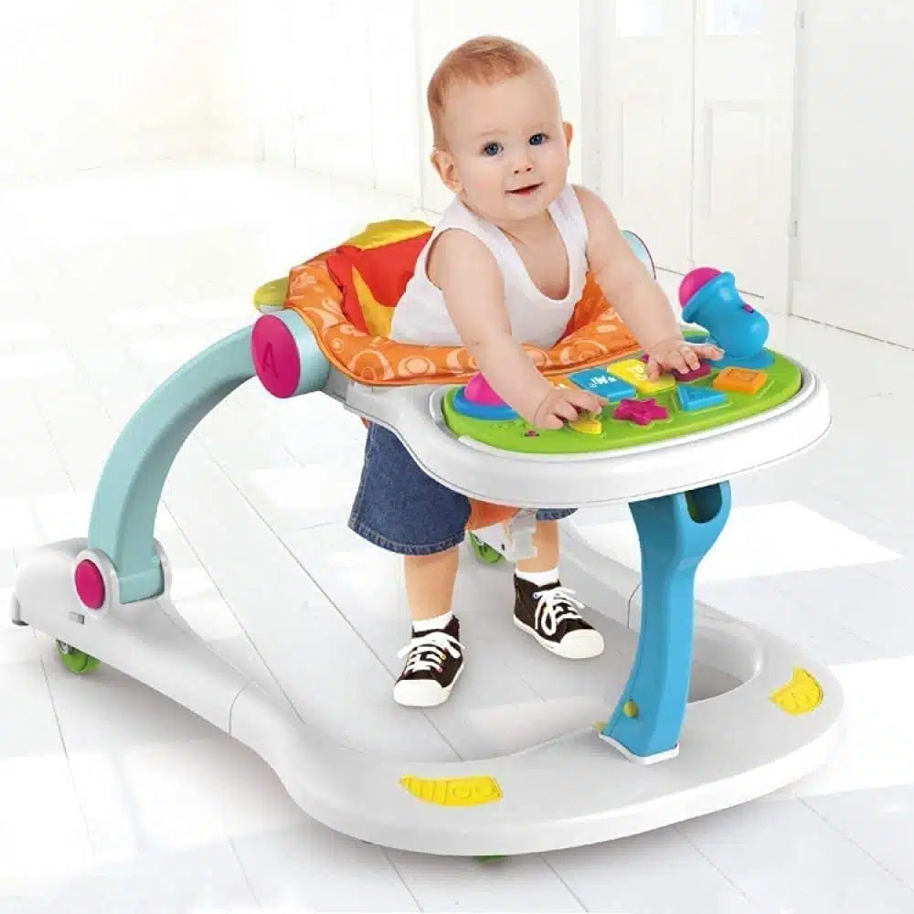 Huanger Multifunction Walker 4 en 1 – Trotteur bébé évolutif – 6 mois+