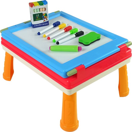 Tableau noir - tableau magnétique - table de jeux de société - 3 en 1