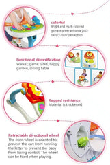 Huanger Multifunction Walker 4 en 1 – Trotteur bébé évolutif – 6 mois+