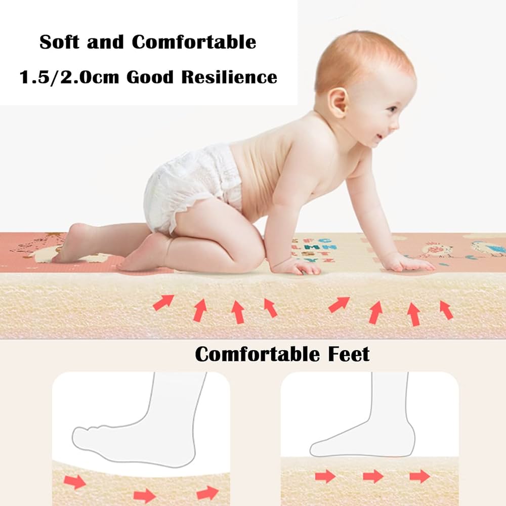 Tapis en mousse XPE antichoc pliable 1m80 x 2m