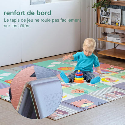 Tapis en mousse XPE antichoc pliable 1m80 x 2m