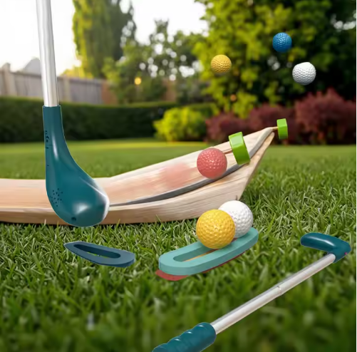 jouet de Golf en plastique avec plateforme inclinée avec panier balles enfants Club de Golf jouets pour enfants cadeaux