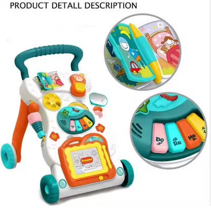 Trotteur multifonction pour bébé avec lumière et musique