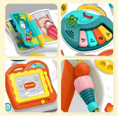 Trotteur multifonction pour bébé avec lumière et musique