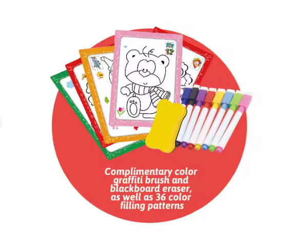 Tableau de peinture à écrire pour enfants jouets éducatifs 2 en 1