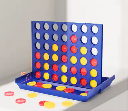 Un jeu de société classique pour enfants, adapté à l'éducation, connecter quatre jeux de cartes en plastique pour l'interaction familiale