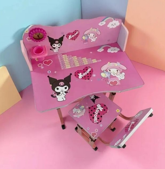Ensemble Bureau et Chaise Sanrio pour Filles – Éducatif et Amusant