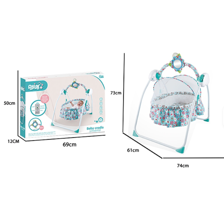 Berceau Électrique pour Bébé avec Télécommande Intelligente