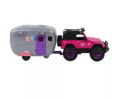 Coffret Jeep d'Exploration avec Poupée et Animaux : Son & Lumière