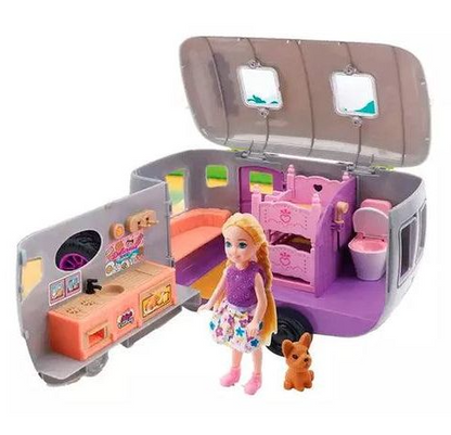 Coffret Jeep d'Exploration avec Poupée et Animaux : Son & Lumière
