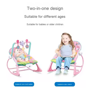 Balancelle Transat bébé électrique avec Vibrant et Musical - Rose - 0 à 3 ans - Respirant Et Confortable