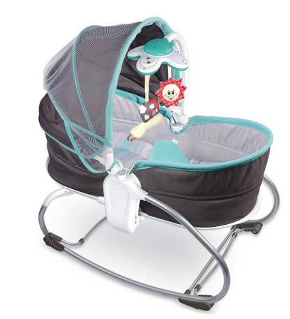 Bébé Rocker Napper 3 en 1 – Vibration, Musique & Lumières