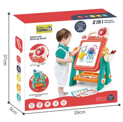 Planche à dessin , blocs de construction éducatifs 3d