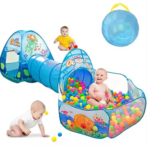 tente et Tunnel, jeu d'intérieur, océan pour enfants