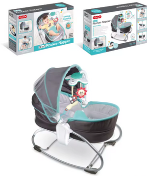 Bébé Rocker Napper 3 en 1 – Vibration, Musique & Lumières