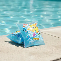Brassards Gonflables Bleus avec Motifs Poissons – Fun & Sécurité pour Enfants