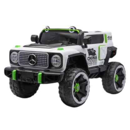 Mercedes Électrique Enfant Blanche et Verte