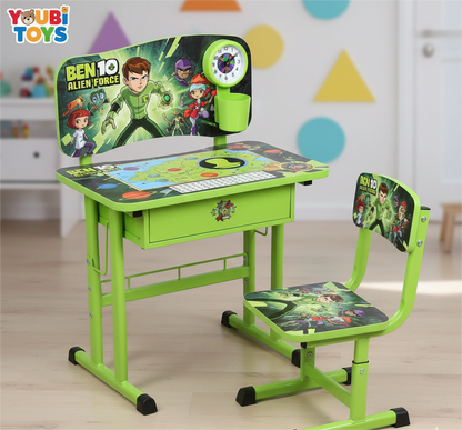 Pack Bureau & Chaise Scolaire Premium Youbi Toys – Édition Héros ( Ben 10)