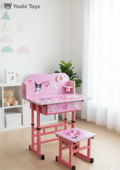 Pack Bureau & Chaise Scolaire Youbi Toys – Édition Spéciale Kuromi & My Melody