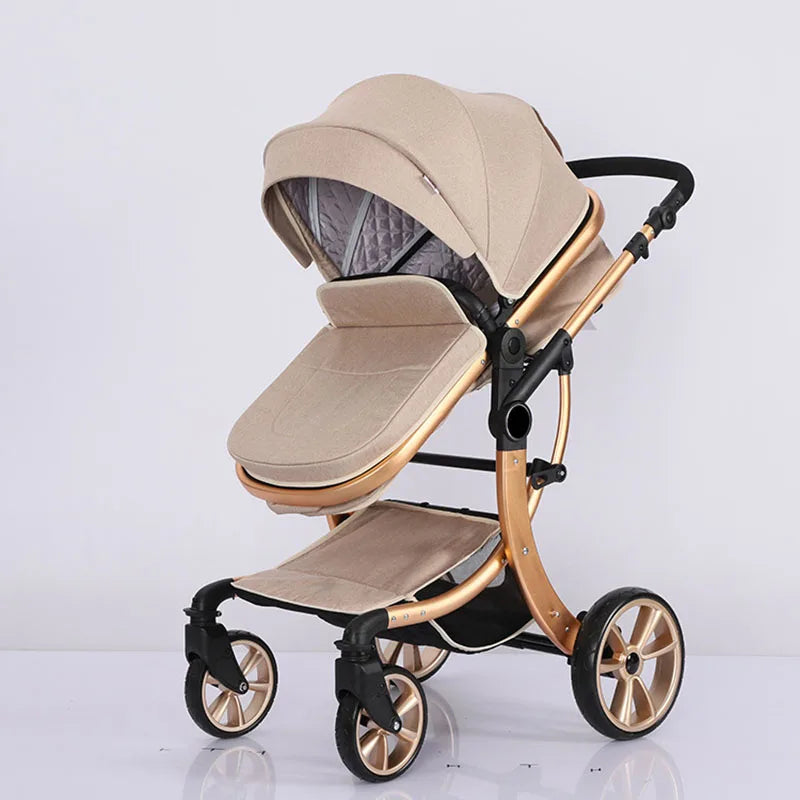 Poussette aimile de luxe 0 36mois BEIGE youbitoys