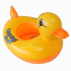 Bouée Siège Gonflable Enfant Canard Jaune