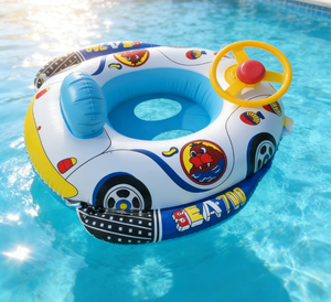 Bouée Bébé AquaCar en Forme de Voiture – Confort & Sécurité Aquatique