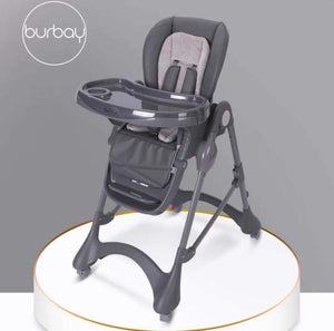 BURBAY Chaise haute – GRIS foncé