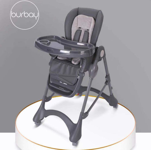 BURBAY Chaise haute – GRIS foncé