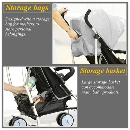 poussette bébé légère CyneBaby Gris