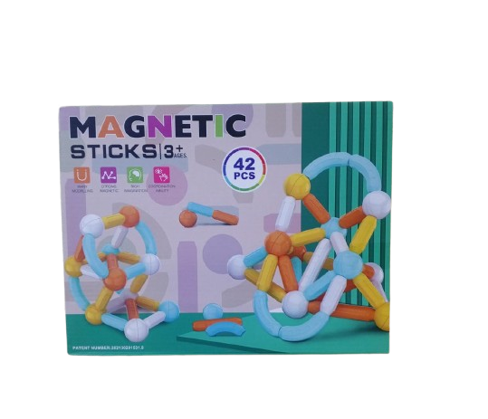 MAGNETIC STICKS – JEU DE CONSTRUCTION MAGNETIQUE 42 PIECES