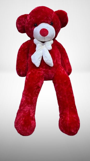 Grande peluche ourson rouge tout doux 180 cm