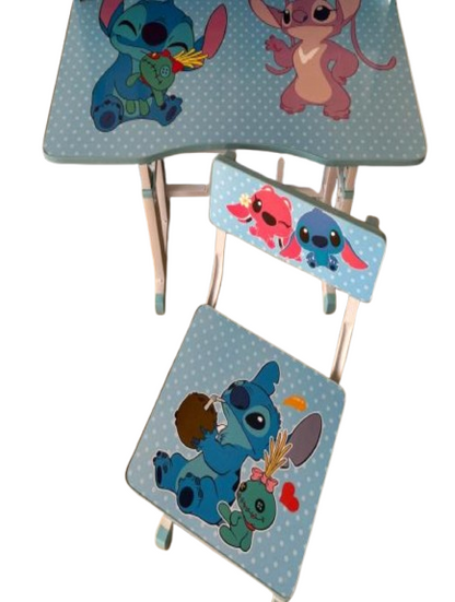 Pack Bureau & Chaise Pliable Youbi Toys – Édition Spéciale Stitch & Angel