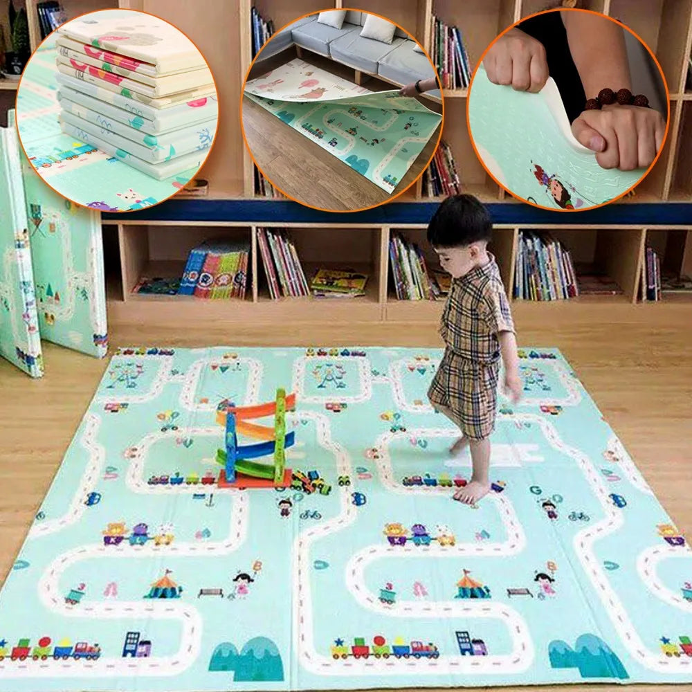 Tapis en mousse XPE antichoc pliable 1m80 x 2m
