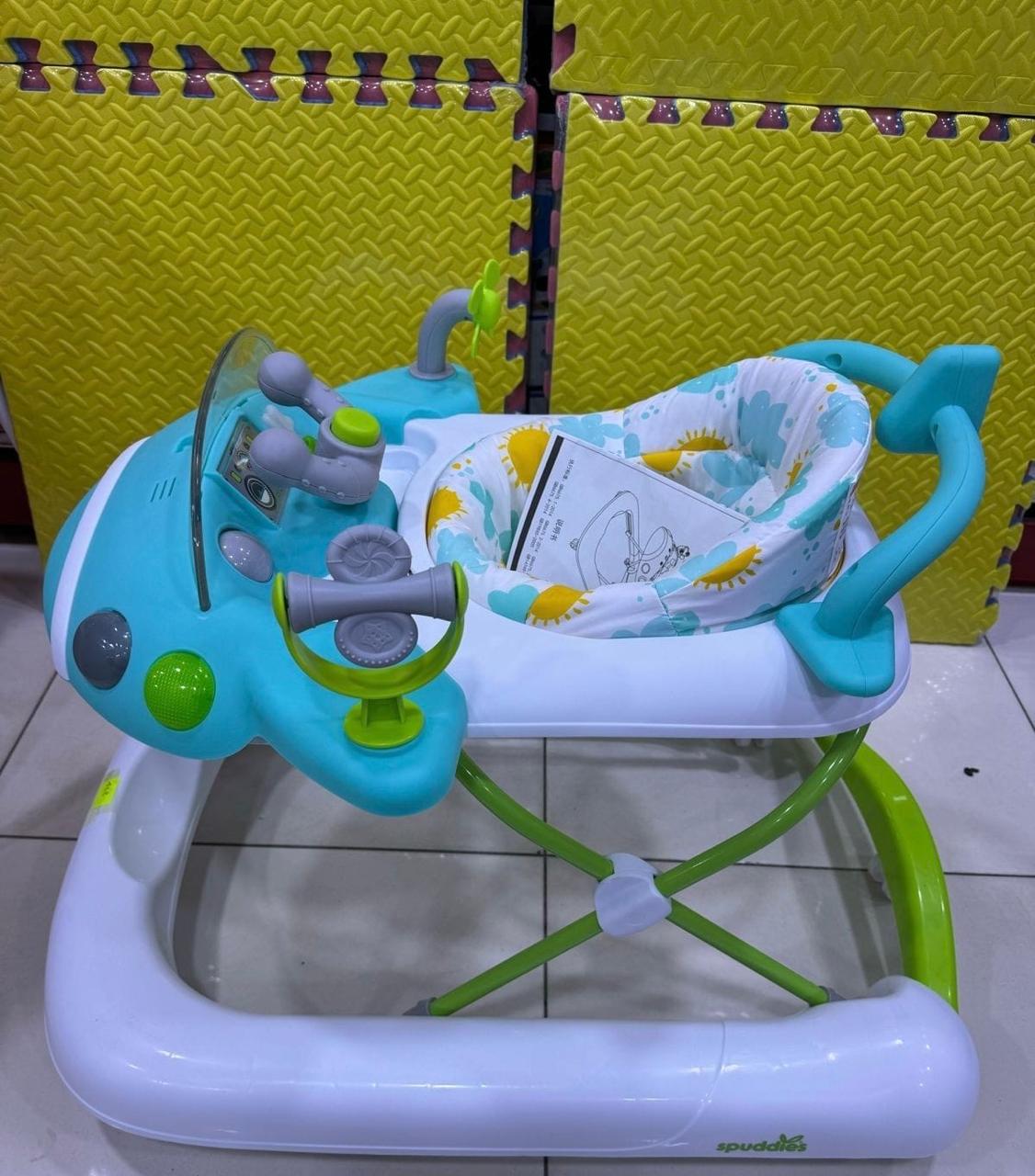 Youpala en forme d'avion, chic et confortable, avec musique pour bébé