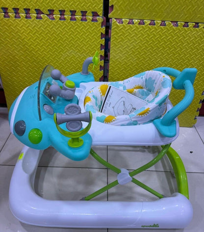 Youpala en forme d'avion, chic et confortable, avec musique pour bébé