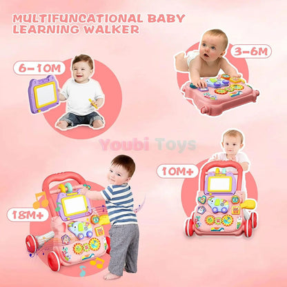 Trotteur pour bébé  2 en 1  ROSE